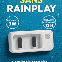 Rainplay-Boîtier étanche Bluetooth avec enceinte intégrée